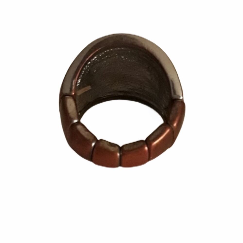 Vintage Stretch Bubble Ring with Rhinestones 7 - Picture 3 of 9